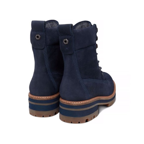 TIMBERLAND COURMAYEUR VALLY 6" INCH BOOT NAVY NUBUCK WOMAN'S - Picture 2 of 11